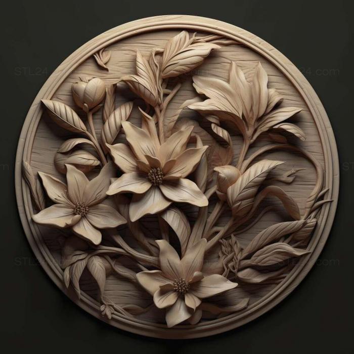 Patterns and decorations (stl Rhodaliidae 4, PATTERN_708) 3D models for cnc